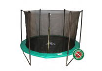 Батут DFC JUMP 8ft с сеткой, складной, чехол, green (244см)