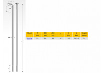 Pillar  pst14 титановые, 180 мм, чёрные