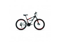 Велосипед 24' Altair MTB FS 24 disc 18 ск 20-21 г 39007 14,5' Черный/Красный/RBKT1F14E003