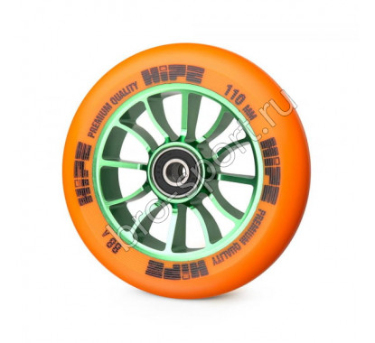 Колесо HIPE 01 110mm Зеленый/оранжевый