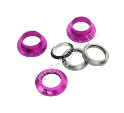 Рулевая колонка Fox стандарт 1 1/8 silver/purple