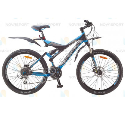 Велосипед Stels Navigator D 26 (2015 г) Черный/Серый/Голубой Черный/Серый/Голубой 