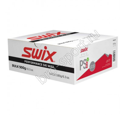 Парафин SWIX Red, -4°C/+4°C, 900g PS08-90