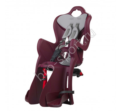 BELLELLI Сидение заднее B-One Clamp PLUM LUX, до 22кг