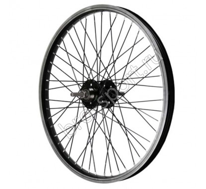 Колесо 20x1.75 BMX заднее двойной обод 48H, ось 3/8 (10 мм)