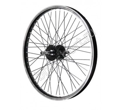 Колесо 20x1.75 BMX заднее одинар.обод 48T ось 14мм, чёр.