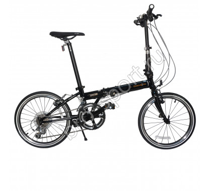 Складной велосипед Dahon Speed D18, рама алюминиевая, колёса 20, насос, 18 скоростей, Цвет черный