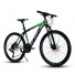 Велосипед FLS Bike Черный с зеленым на спицах